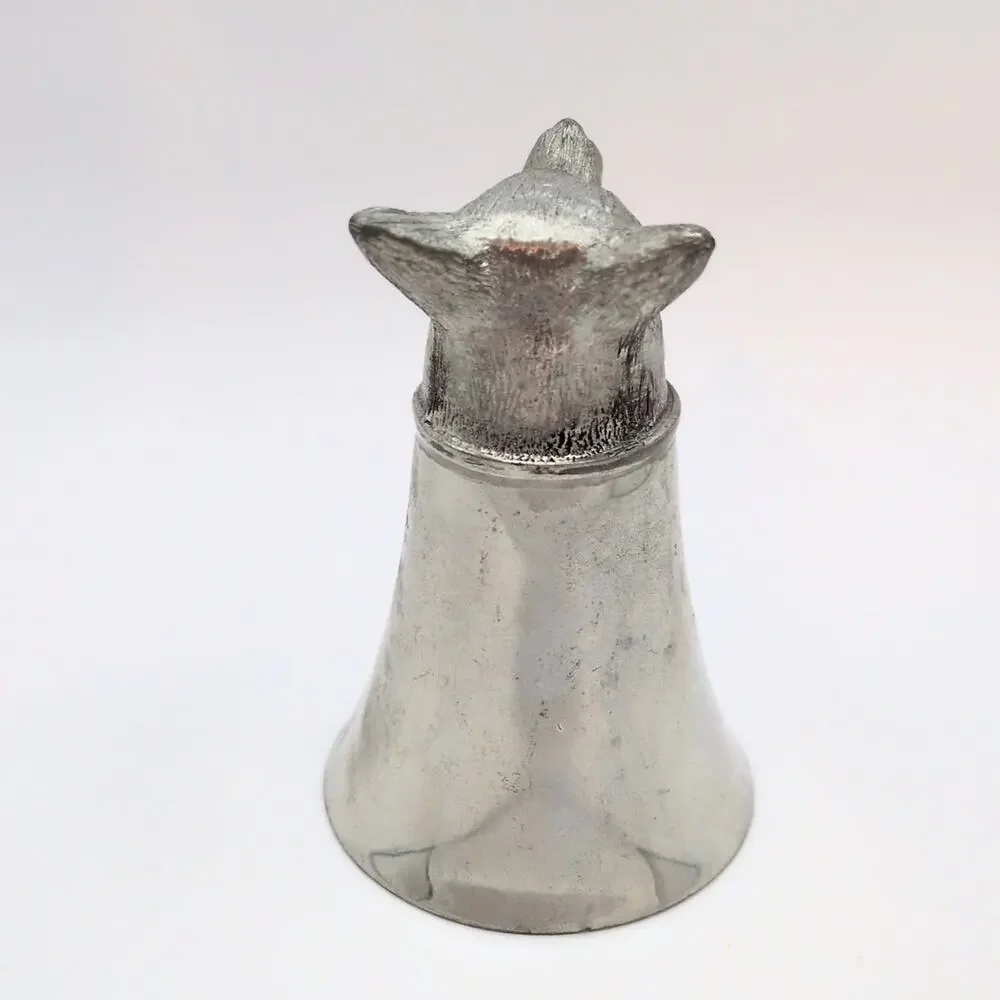 Vintage Pewter Animal Stirrup Cup Fox Comoy's Made in Sheffield England